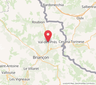 Map of Val-des-Prés, Provence-Alpes-Côte d'Azur