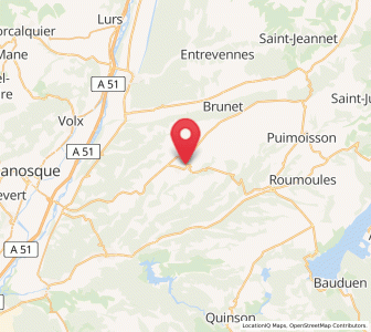 Map of Valensole, Provence-Alpes-Côte d'Azur