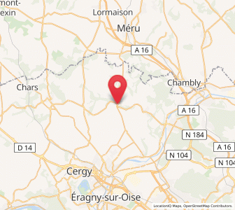 Map of Vallangoujard, Île-de-France