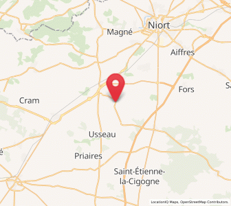 Map of Vallans, Nouvelle-Aquitaine
