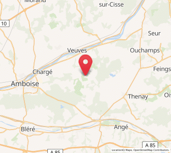 Map of Vallières-les-Grandes, Centre