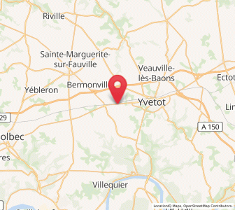 Map of Valliquerville, Normandy