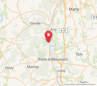 Map of Vandières, Grand Est