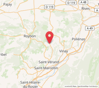 Map of Varacieux, Auvergne-Rhône-Alpes