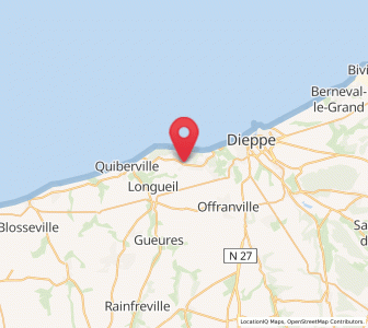 Map of Varengeville-sur-Mer, Normandy