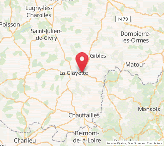 Map of Varennes-sous-Dun, Bourgogne-Franche-Comté