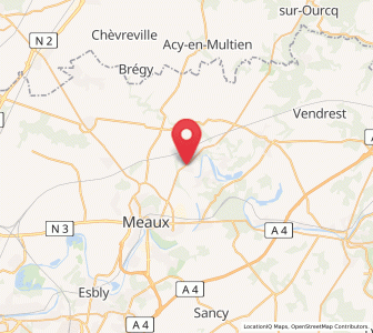 Map of Varreddes, Île-de-France