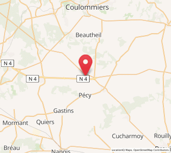 Map of Vaudoy-en-Brie, Île-de-France