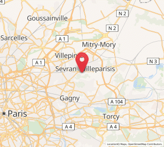 Map of Vaujours, Île-de-France