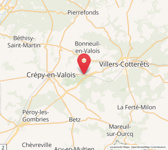 Map of Vaumoise, Hauts-de-France