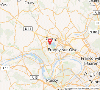 Map of Vauréal, Île-de-France