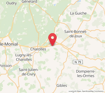 Map of Vendenesse-lès-Charolles, Bourgogne-Franche-Comté
