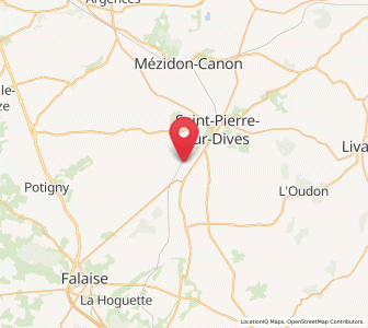 Map of Vendeuvre, Normandy