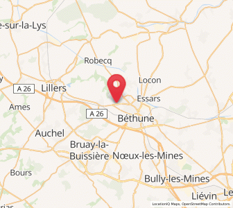 Map of Vendin-lès-Béthune, Hauts-de-France