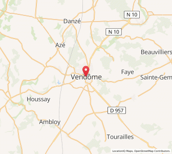 Map of Vendôme, Centre