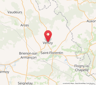 Map of Venizy, Bourgogne-Franche-Comté
