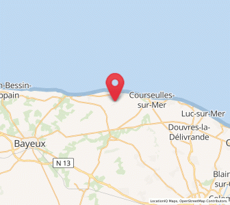 Map of Ver-sur-Mer, Normandy