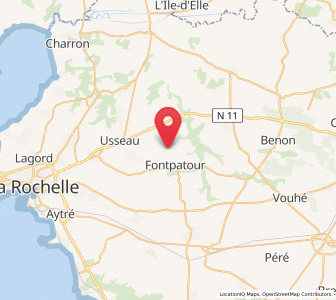 Map of Vérines, Nouvelle-Aquitaine