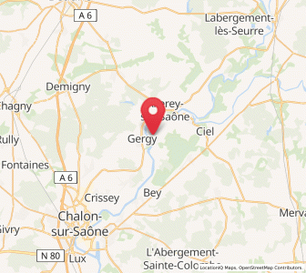 Map of Verjux, Bourgogne-Franche-Comté