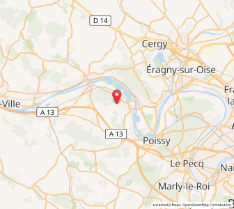Map of Verneuil-sur-Seine, Île-de-France