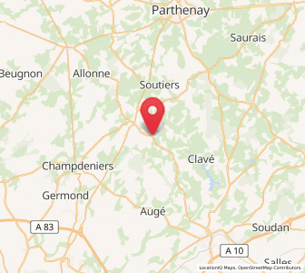 Map of Verruyes, Nouvelle-Aquitaine