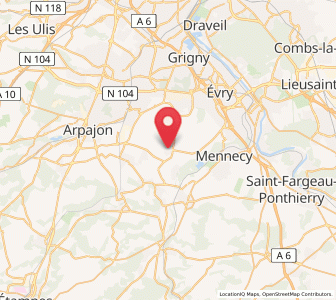 Map of Vert-le-Grand, Île-de-France