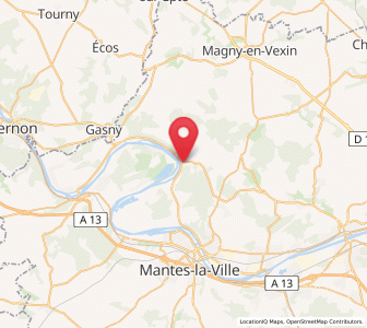 Map of Vétheuil, Île-de-France