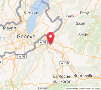 Map of Vétraz-Monthoux, Auvergne-Rhône-Alpes