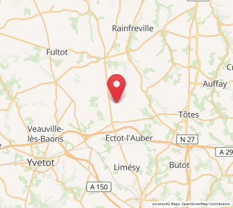 Map of Vibeuf, Normandy