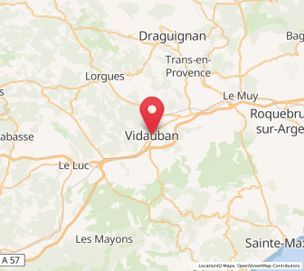Map of Vidauban, Provence-Alpes-Côte d'Azur