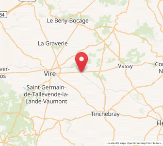 Map of Viessoix, Normandy
