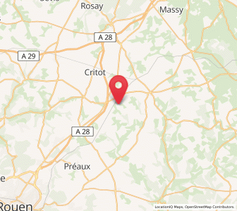 Map of Vieux-Manoir, Normandy