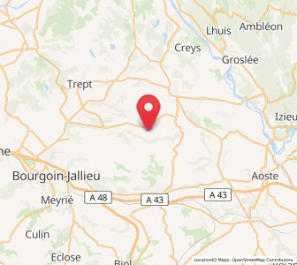 Map of Vignieu, Auvergne-Rhône-Alpes