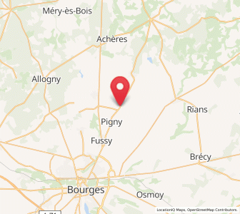 Map of Vignoux-sous-les-Aix, Centre