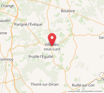 Map of Villaines-sous-Lucé, Pays de la Loire
