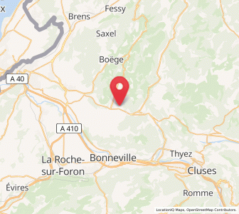 Map of Ville-en-Sallaz, Auvergne-Rhône-Alpes