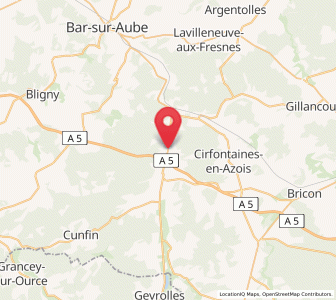 Map of Ville-sous-la-Ferté, Grand Est