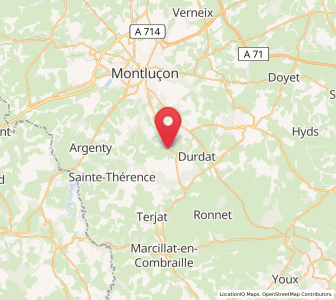 Map of Villebret, Auvergne-Rhône-Alpes