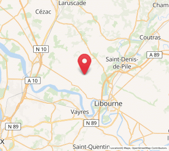 Map of Villegouge, Nouvelle-Aquitaine
