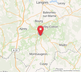 Map of Villegusien-le-Lac, Grand Est