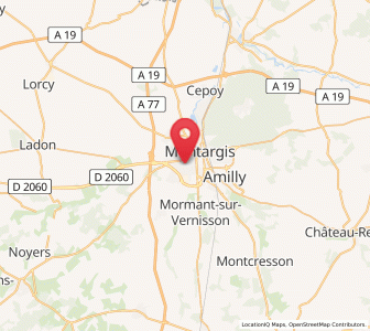 Map of Villemandeur, Centre
