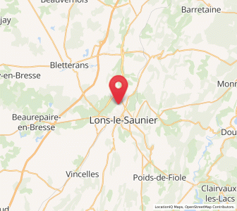 Map of Villeneuve-sous-Pymont, Bourgogne-Franche-Comté