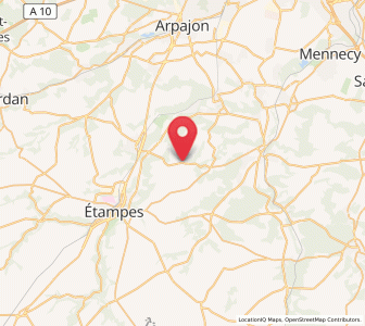 Map of Villeneuve-sur-Auvers, Île-de-France