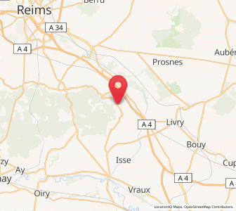 Map of Villers-Marmery, Grand Est