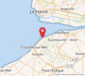 Map of Villerville, Normandy