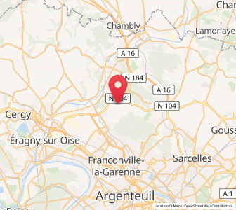 Map of Villiers-Adam, Île-de-France