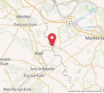 Map of Villiers-en-Désœuvre, Normandy
