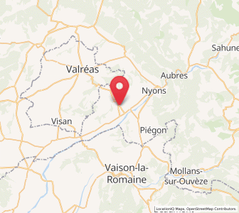 Map of Vinsobres, Auvergne-Rhône-Alpes