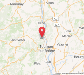 Map of Vion, Auvergne-Rhône-Alpes