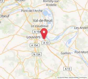 Map of Vironvay, Normandy